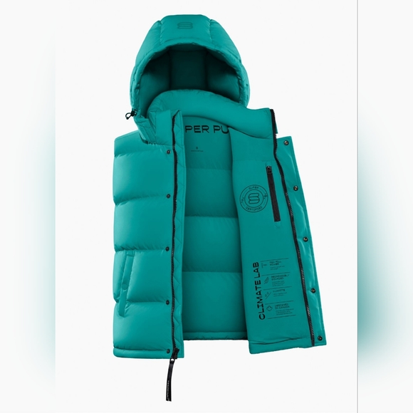 SOLD *** Super World™ THE SUPER PUFF™ Vest — Beryl Green — XXS - Picture 11 of 14